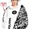 CUSTOM NAME RACING  -  POLARIS RACING WHITE V1 - OODIE BLANKET HOODIE