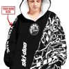 CUSTOM NAME RACING  -  SKI-DOO RACING BLACK - OODIE BLANKET HOODIE