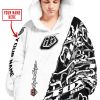 CUSTOM NAME RACING  -  TROY LEE DESIGNS RACING WHITE - OODIE BLANKET HOODIE
