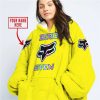 ZERO FOX GIVEN  -  LIMITED EDITION  -  FOX RACING  -  YELLOW - OODIE BLANKET HOODIE