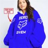 ZERO FOX GIVEN  -  LIMITED EDITION  -  FOX RACING  -  BLUE - OODIE BLANKET HOODIE
