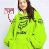 ZERO FOX GIVEN  -  LIMITED EDITION  -  FOX RACING  -  NEON - OODIE BLANKET HOODIE