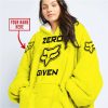 ZERO FOX GIVEN  -  LIMITED EDITION  -  FOX RACING  -  YELLOW - OODIE BLANKET HOODIE