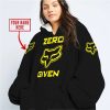 ZERO FOX GIVEN  -  LIMITED EDITION  -  FOX RACING  -  YELLOW V1 - OODIE BLANKET HOODIE