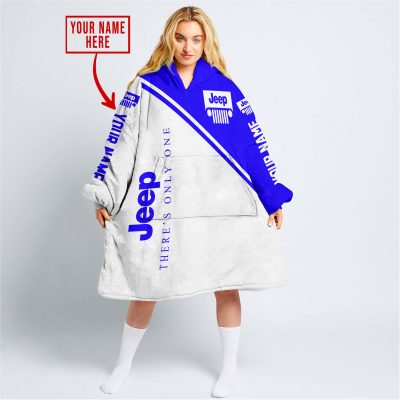 There's Only One Jeep - Blue - V1 | Custom Name - Oodie Blanket