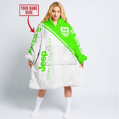 There's Only One Jeep - Green - V1 | Custom Name - Oodie Blanket
