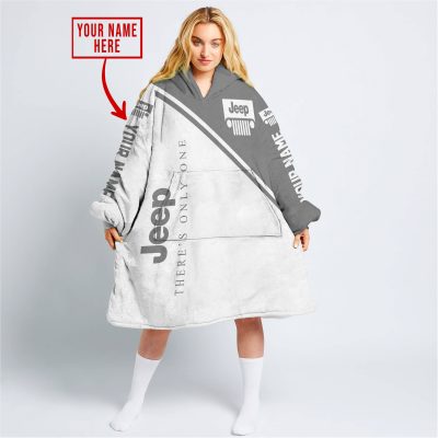 There's Only One Jeep - Grey - V1 | Custom Name - Oodie Blanket