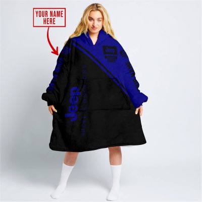 There's Only One Jeep - Navy | Custom Name - Oodie Blanket