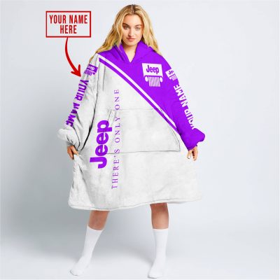 There's Only One Jeep - Purple - V1 | Custom Name - Oodie Blanket