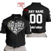 JUST FCKN SEND IT  -  CUSTOM NAME  -  SKI-DOO RACING  -  BLACK - POLO SHIRT
