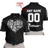 JUST FCKN SEND IT  -  CUSTOM NAME  -  THOR RACING  -  BLACK - POLO SHIRT