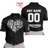 JUST FCKN SEND IT  -  CUSTOM NAME  -  TRIUMPH RACING  -  BLACK - POLO SHIRT