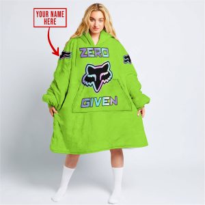 ZERO FOX GIVEN  -  LIMITED EDITION  -  FOX RACING  -  GREEN 1 - OODIE BLANKET HOODIE
