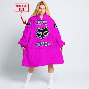 ZERO FOX GIVEN  -  LIMITED EDITION  -  FOX RACING  -  PINK - OODIE BLANKET HOODIE