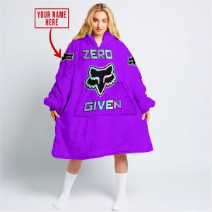ZERO FOX GIVEN  -  LIMITED EDITION  -  FOX RACING  -  PURPLE - OODIE BLANKET HOODIE