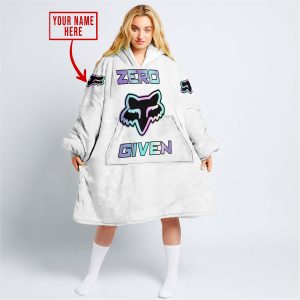 ZERO FOX GIVEN  -  LIMITED EDITION  -  FOX RACING  -  WHITE - OODIE BLANKET HOODIE