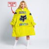 ZERO FOX GIVEN  -  LIMITED EDITION  -  FOX RACING  -  YELLOW - OODIE BLANKET HOODIE