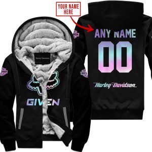 ZERO FOX GIVEN – LIMITED EDITION – HARLEY DAVIDSON – BLACK - FLEECE ZIP HOODIE