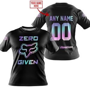 ZERO FOX GIVEN – LIMITED EDITION – HARLEY DAVIDSON – BLACK - T-SHIRT