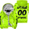 GRINCH - CUSTOM NAME - FOX RACING - FLEECE ZIP HOODIE
