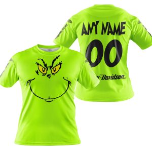 GRINCH - CUSTOM NAME - HARLEY DAVIDSON - T-SHIRT