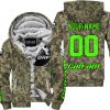 LIMITED EDITION PRODUCTS - US ARMY V3 - CAN AM RACING - CUSTOM NAME - GREEN - FLEECE ZIP HOODIE