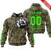 LIMITED EDITION PRODUCTS - US ARMY V3 - CAN AM RACING - CUSTOM NAME - GREEN