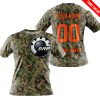 LIMITED EDITION PRODUCTS - US ARMY V3 - CAN AM RACING - CUSTOM NAME - ORANGE - T-SHIRT