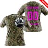 LIMITED EDITION PRODUCTS - US ARMY V3 - CAN AM RACING - CUSTOM NAME - PINK - T-SHIRT