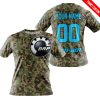 LIMITED EDITION PRODUCTS - US ARMY V3 - CAN AM RACING - CUSTOM NAME - SKY BLUE - T-SHIRT