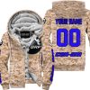 LIMITED EDITION PRODUCTS - US MARINE - CAN AM RACING - CUSTOM NAME - BLUE - FLEECE ZIP HOODIE