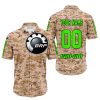 LIMITED EDITION PRODUCTS - US MARINE - CAN AM RACING - CUSTOM NAME - GREEN - BUTTON SHIRT