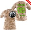 LIMITED EDITION PRODUCTS - US MARINE - CAN AM RACING - CUSTOM NAME - GREEN 1 - T-SHIRT