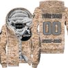 LIMITED EDITION PRODUCTS - US MARINE - CAN AM RACING - CUSTOM NAME - GREY - FLEECE ZIP HOODIE
