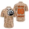 LIMITED EDITION PRODUCTS - US MARINE - CAN AM RACING - CUSTOM NAME - ORANGE - BUTTON SHIRT