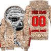 LIMITED EDITION PRODUCTS - US MARINE - CAN AM RACING - CUSTOM NAME - RED - FLEECE ZIP HOODIE
