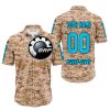 LIMITED EDITION PRODUCTS - US MARINE - CAN AM RACING - CUSTOM NAME - SKY BLUE - BUTTON SHIRT