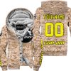 LIMITED EDITION PRODUCTS - US MARINE - CAN AM RACING - CUSTOM NAME - YELLOW - FLEECE ZIP HOODIE