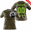 LIMITED EDITION PRODUCTS - US MARINE V1 - CAN AM RACING - CUSTOM NAME - GREEN 1 - T-SHIRT