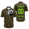 LIMITED EDITION PRODUCTS - US MARINE V1 - CAN AM RACING - CUSTOM NAME - GREEN 1 - BUTTON SHIRT
