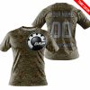 LIMITED EDITION PRODUCTS - US MARINE V1 - CAN AM RACING - CUSTOM NAME - GREY - T-SHIRT