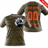 LIMITED EDITION PRODUCTS - US MARINE V1 - CAN AM RACING - CUSTOM NAME - ORANGE - T-SHIRT