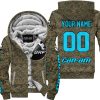 LIMITED EDITION PRODUCTS - US MARINE V1 - CAN AM RACING - CUSTOM NAME - SKY BLUE - FLEECE ZIP HOODIE