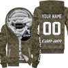 LIMITED EDITION PRODUCTS - US MARINE V1 - CAN AM RACING - CUSTOM NAME - WHITE - FLEECE ZIP HOODIE
