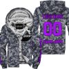 LIMITED EDITION PRODUCTS - US NAVY - CAN AM RACING - CUSTOM NAME - PURPLE - FLEECE ZIP HOODIE