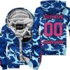 LIMITED EDITION PRODUCTS - US NAVY V1 - CAN AM RACING - CUSTOM NAME - PINK 1 - FLEECE ZIP HOODIE