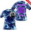 LIMITED EDITION PRODUCTS - US NAVY V1 - CAN AM RACING - CUSTOM NAME - PURPLE - T-SHIRT
