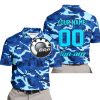 LIMITED EDITION PRODUCTS - US NAVY V1 - CAN AM RACING - CUSTOM NAME - SKY BLUE - POLO SHIRT