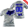 LIMITED EDITION PRODUCTS - US AIR PORCE - FOX RACING - CUSTOM NAME - BLUE - T-SHIRT