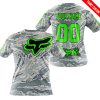 LIMITED EDITION PRODUCTS - US AIR PORCE - FOX RACING - CUSTOM NAME - GREEN - T-SHIRT